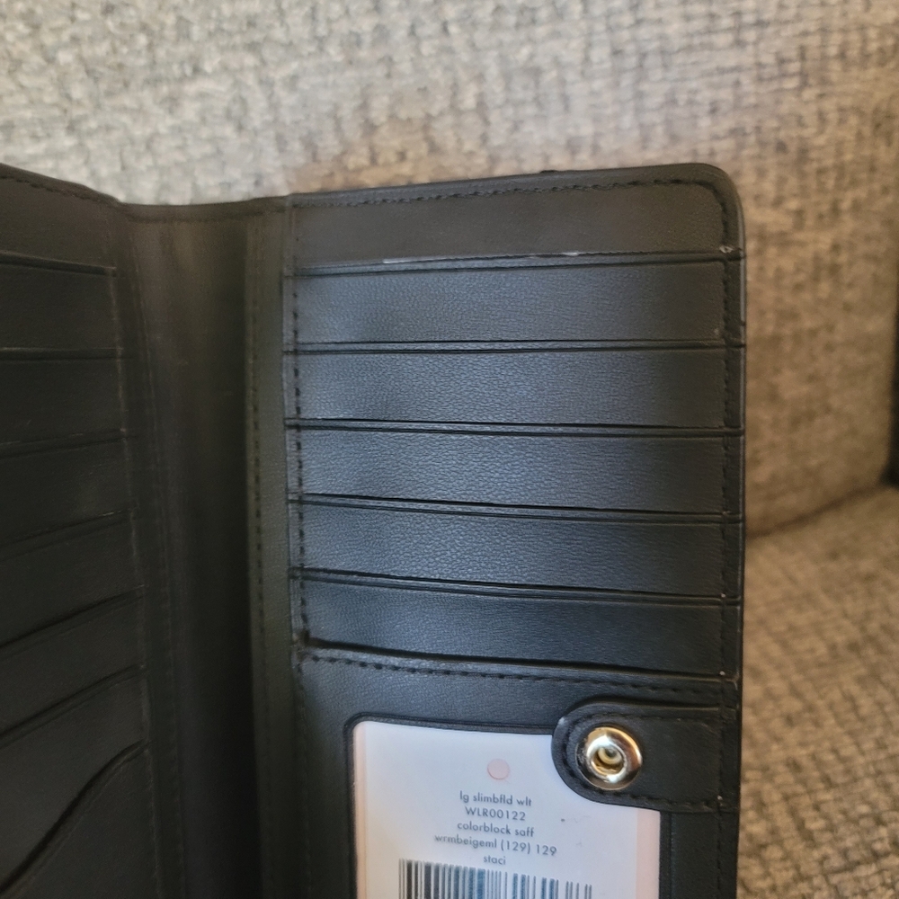 Kate Spade Staci Colorblock Saffiano Leather Bifold Wallet NWT - Picture 5 of 10